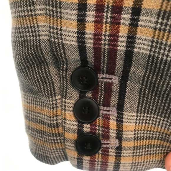 Treasure & Bond Plaid Blazer Size Medium - Picture 3 of 5